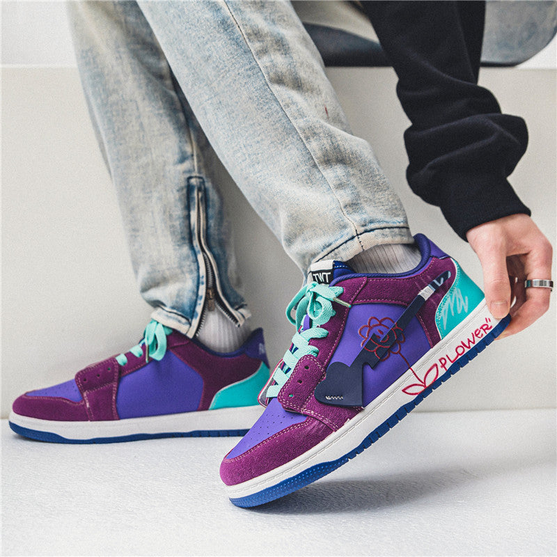 Zapatos de graffiti versátiles y de moda para hombre