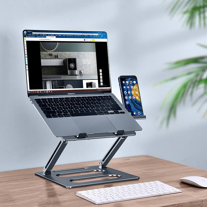 Mesa elevadora ajustable de oficina con soporte para computadora portátil de metal