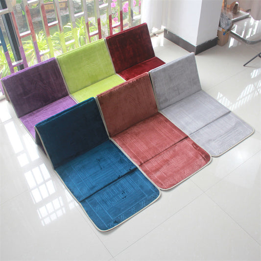 New Folding Backrest Portable Prayer Mat