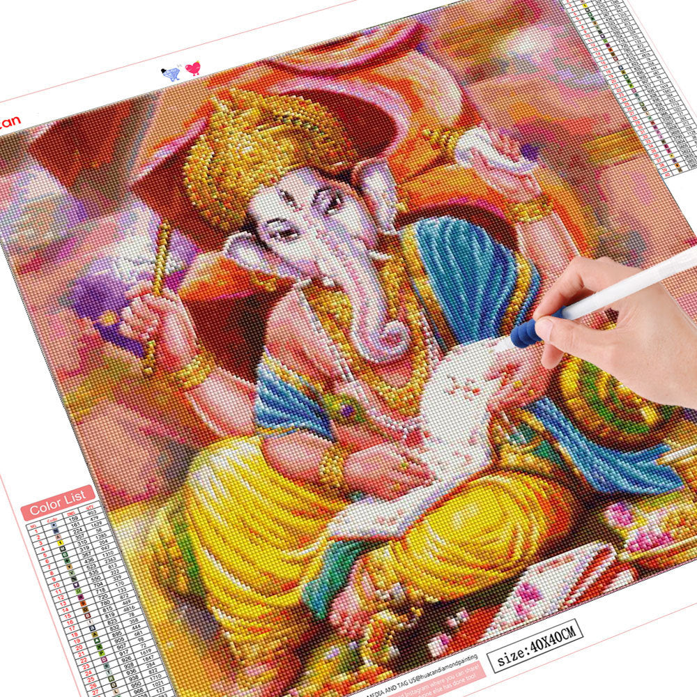 5D DIY Diamond Painting Religious Elephant Square Or Round Diamond Embroidery