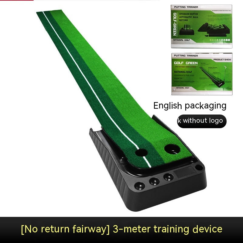 2.5M3M Golf Putting Mat Golf Putter Trainer Green Putter Alfombra Juego de práctica