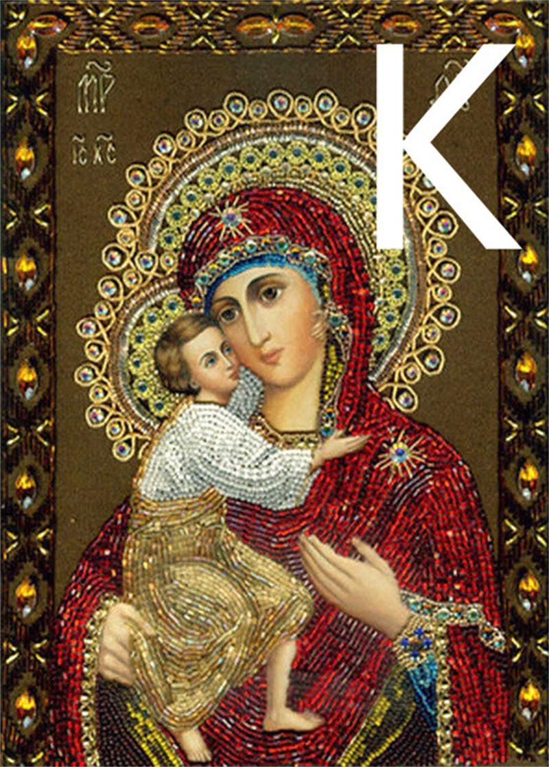 5D DIY Diamond Painting Religious Cross Stitch Kit Home Decoration