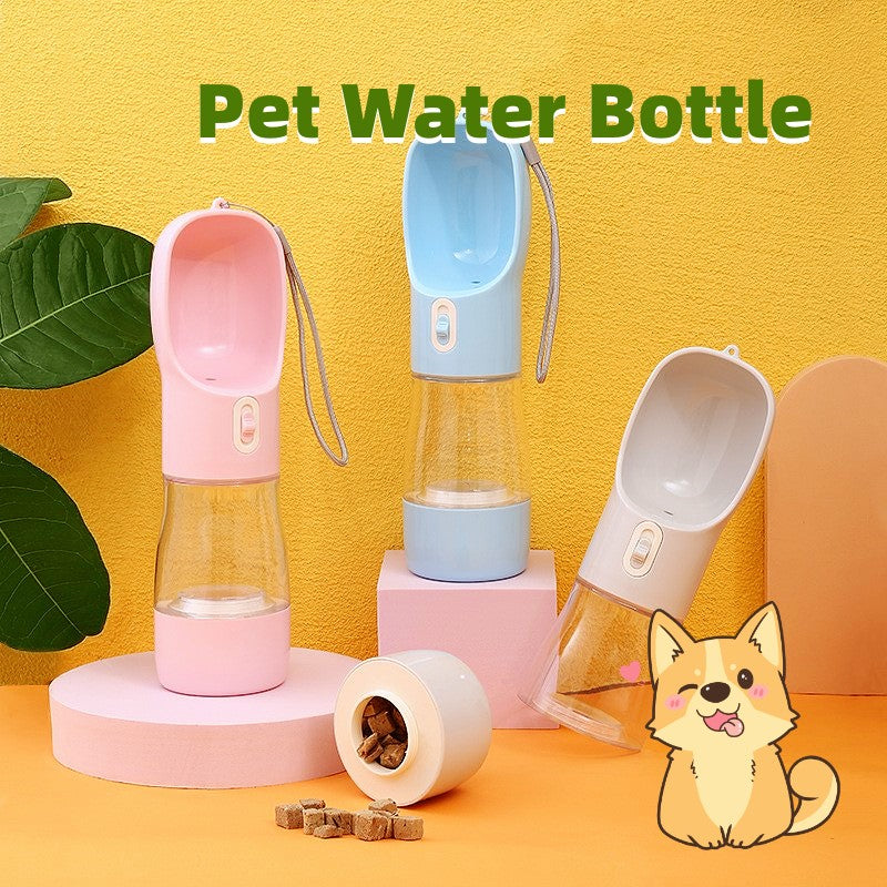 Pet Dog Water Bottle Feeder Bowl Portable Water Food Bottle Mga Alagang Hayop sa Panlabas na Paglalakbay Pag-inom ng Aso Bowls Water Bowl Para sa Mga Aso