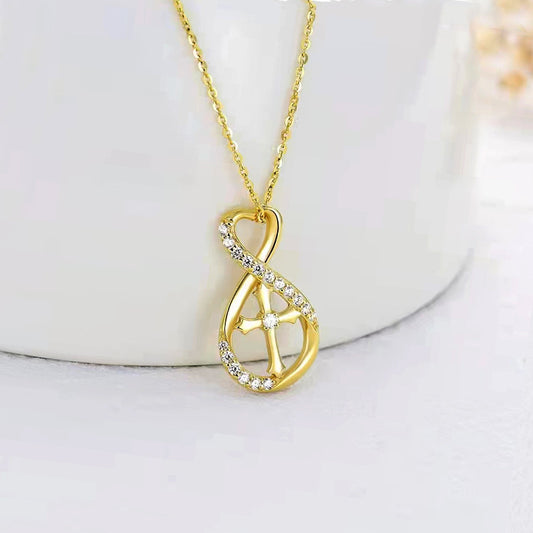 European And American Religious Beliefs Cross Pendant Necklace