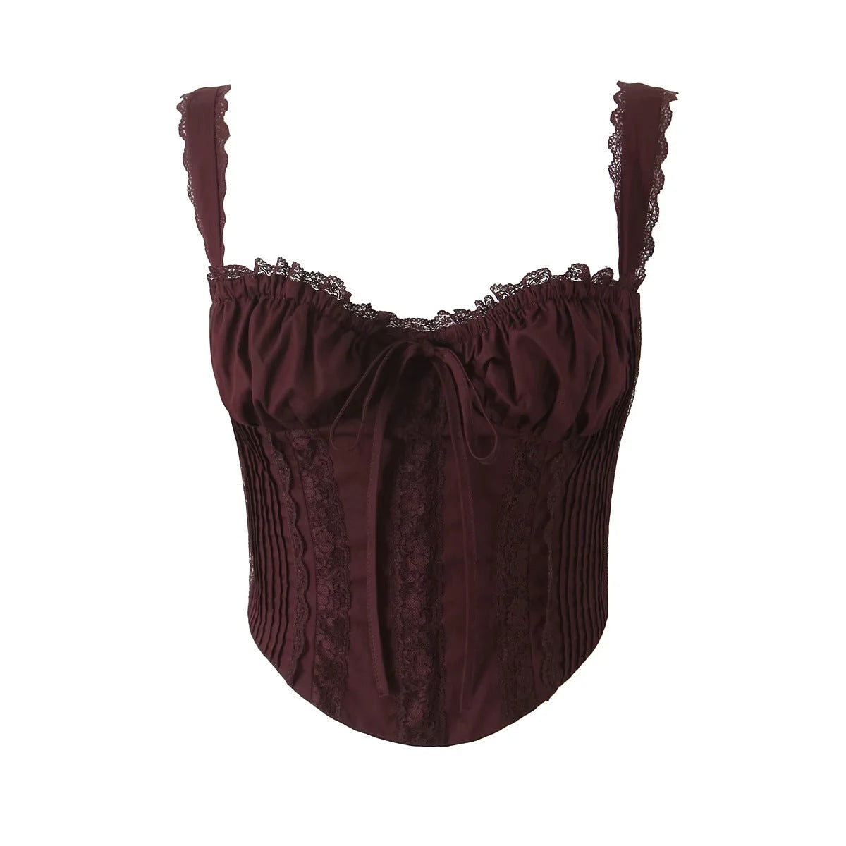 French Sexy Lace Trim Small Sling Vest