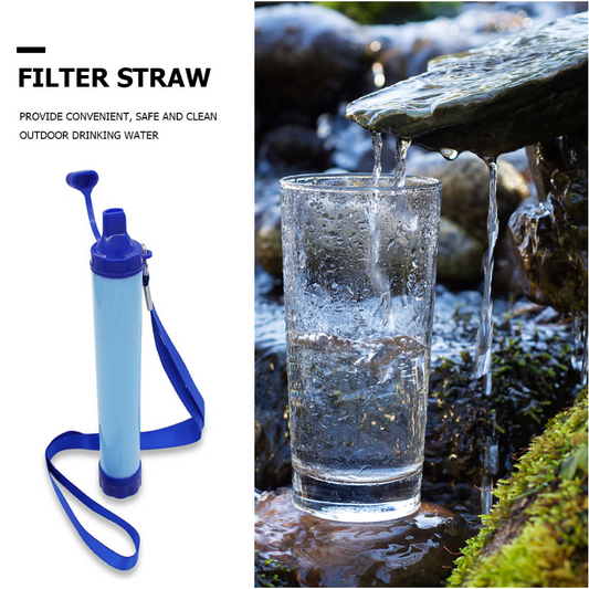 Mga Filter ng Tubig Straw Hiking Camping Outdoor Travel Personal Emergency Survival Tools Summer Life Straw