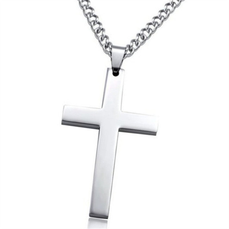 Religious Ornament European And American Personalized Cross Pendant Men's Necklace Women Necklace