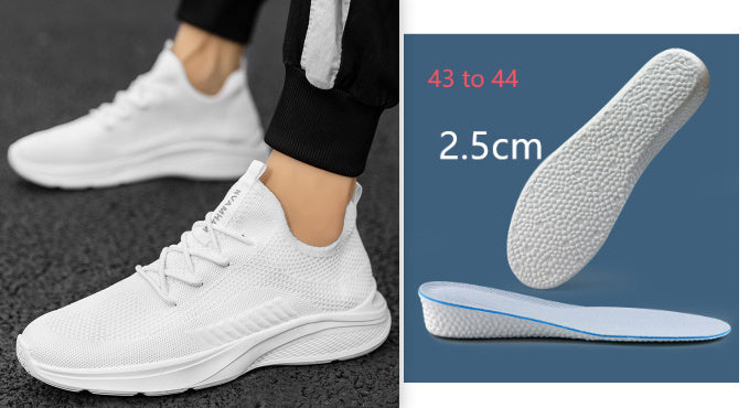 Breathable White Mesh Men's Casual Sneaker