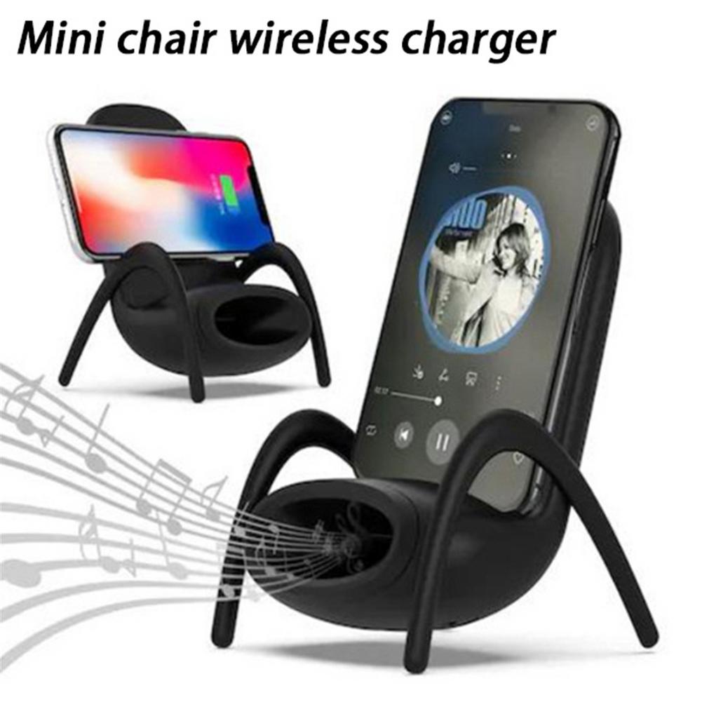 Portable Mini Chair Wireless Charger Desk Holder ng Mobile Phone Wireless Charger 10W Fast Charge Espesyal na Regalo