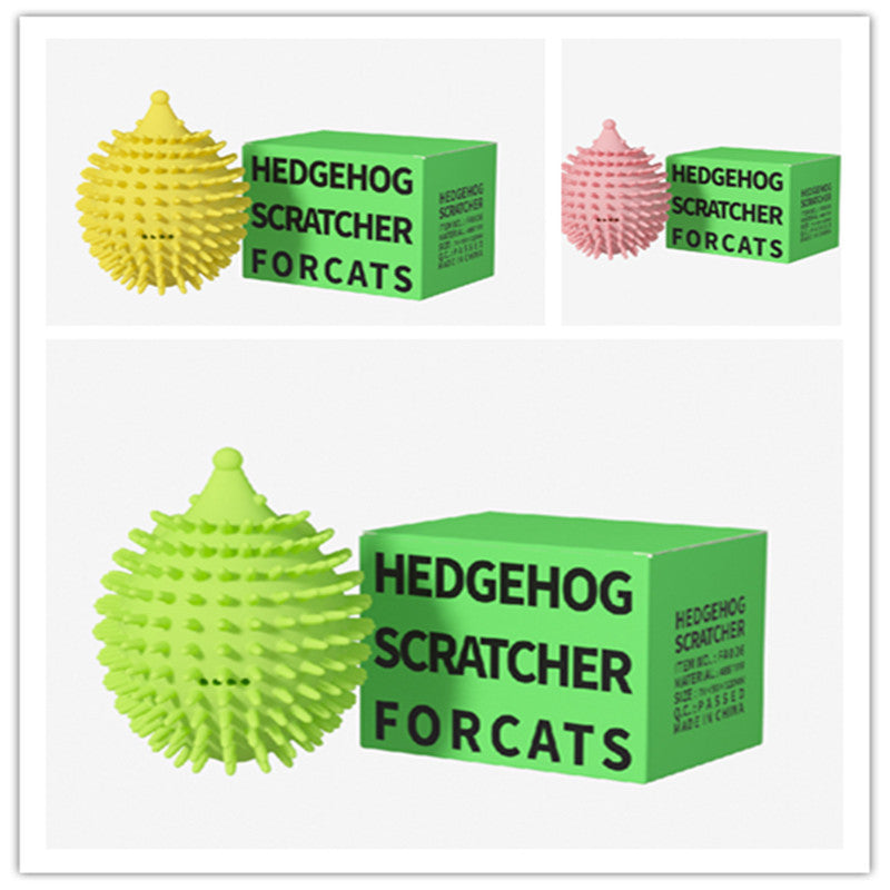 New Pet Toy Hedgehog Cat Corner Tickler Cat Mint Hair Remover Cat Toy Supplies Cat Toys Cat Massage Ball