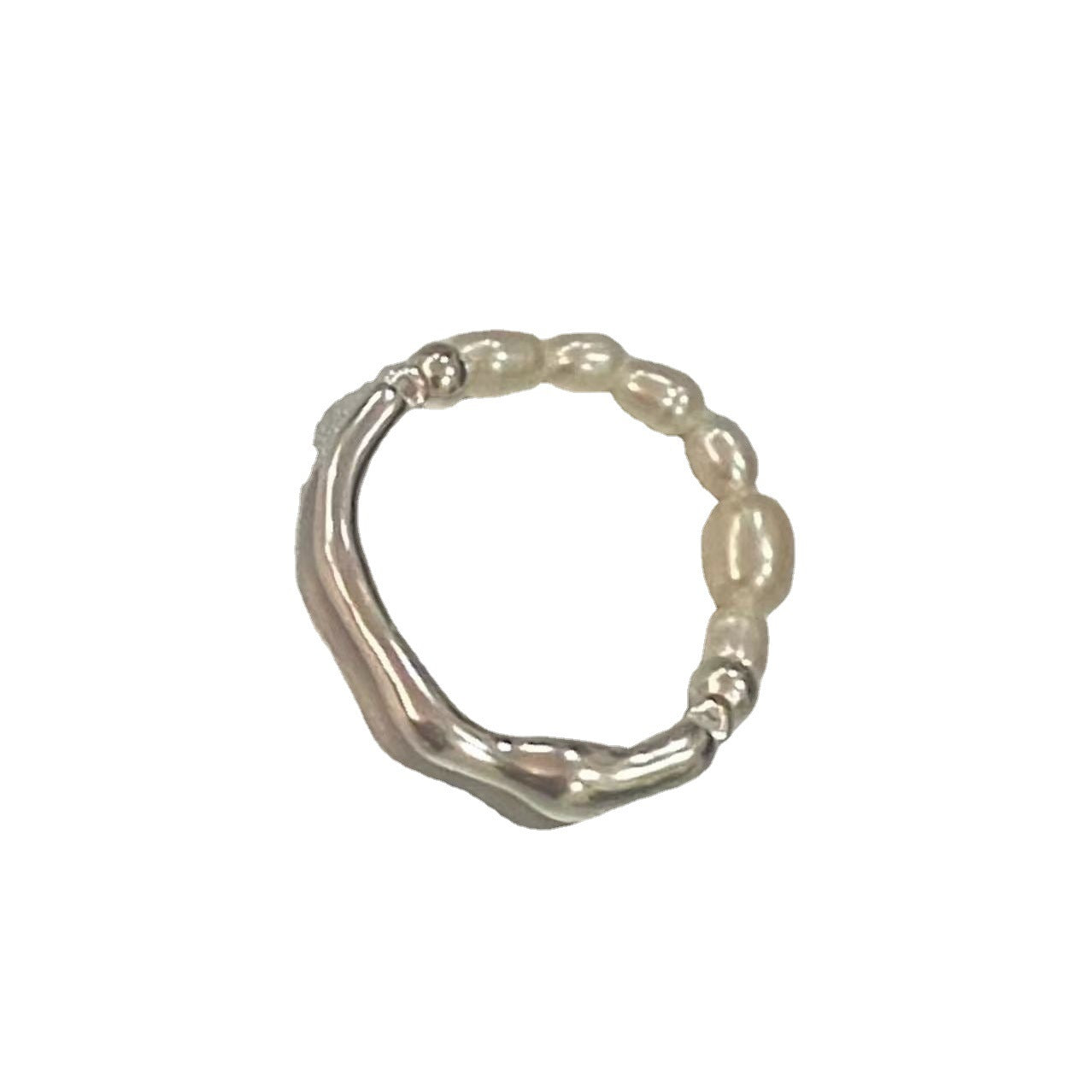 Anillo ajustable con diseño de nicho Ins para mujer