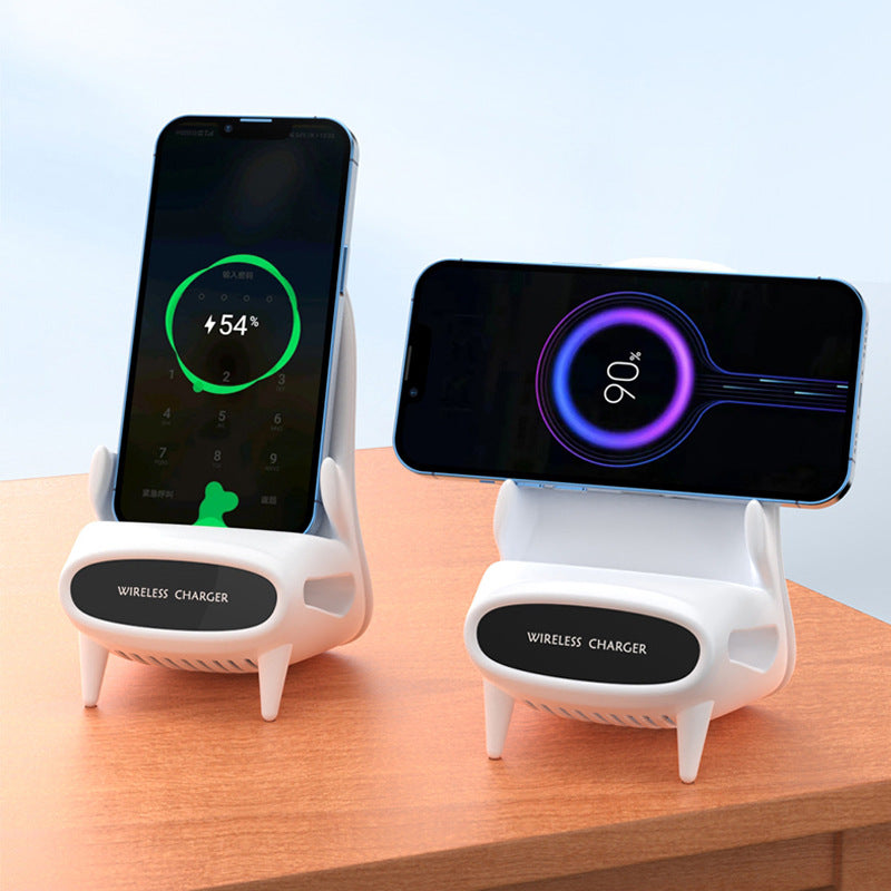 Portable Mini Chair Wireless Charger Desk Holder ng Mobile Phone Wireless Charger 10W Fast Charge Espesyal na Regalo