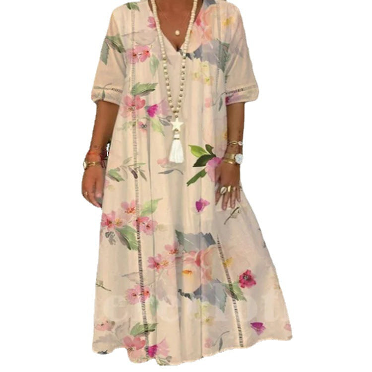 Summer Women's Long Printed Dress