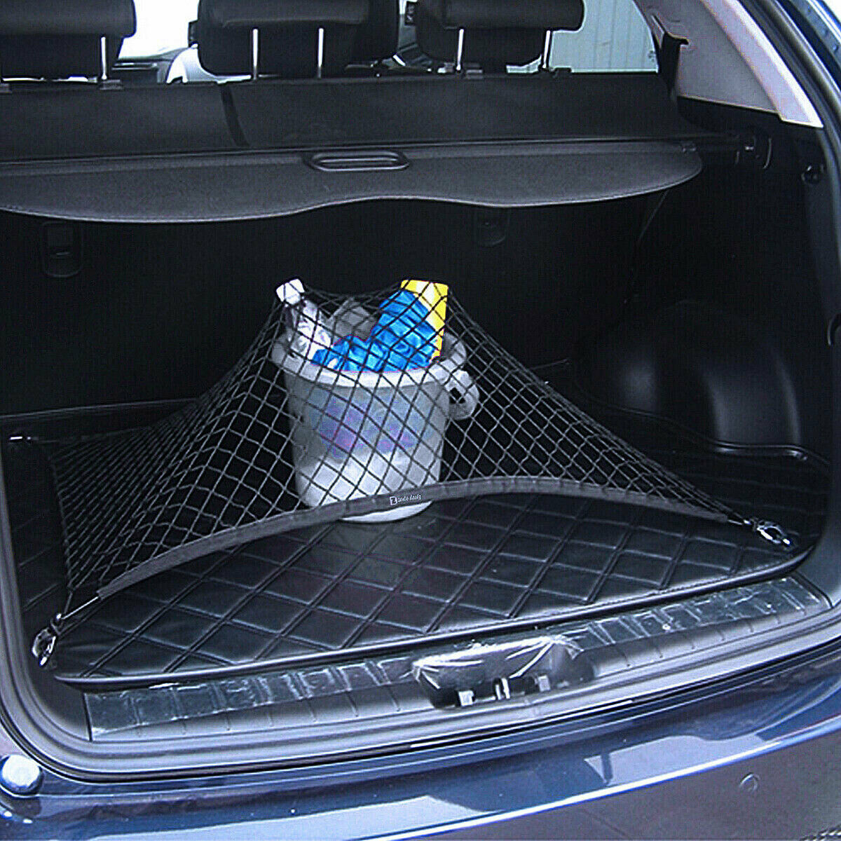 Trunk CARGO NET Car Nylon Elastic Mesh Organizer Truck SUV Universal 4 Hook Rear