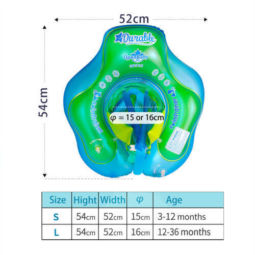 Asiento de entrenador de natación flotador inflable para bebé: ayuda a aprender a nadar con patadas de 3 a 72 meses