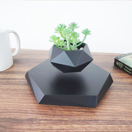 Lumulutang Magnetic Levitating Flower Pot Bonsai Air Plant Pot Planter Potted Para sa Home Office Desk Decor Creative Gift