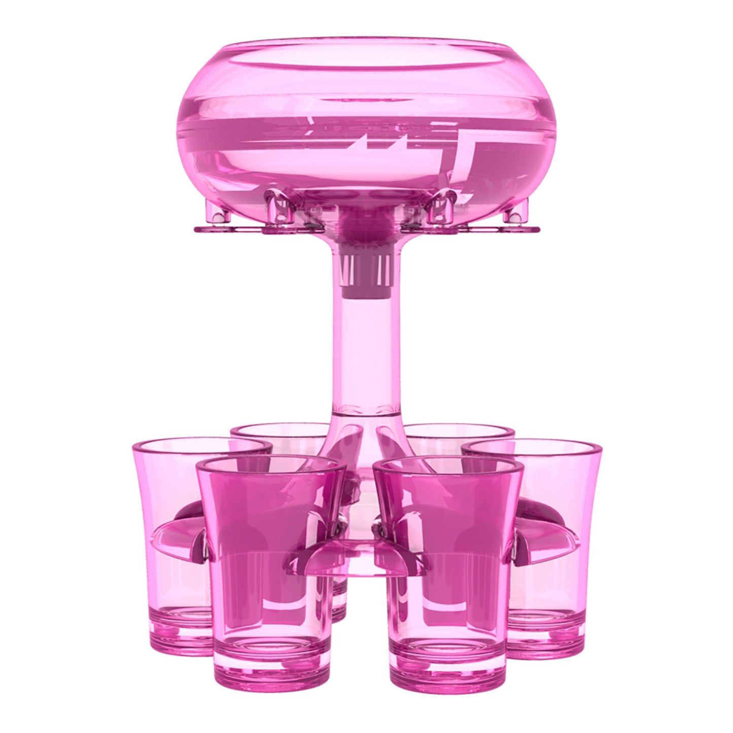 Dispensador de vidrio para 6 disparos, soporte para vino, whisky, cerveza, estante, accesorio para Bar, dispensador de vidrio para juegos de fiesta