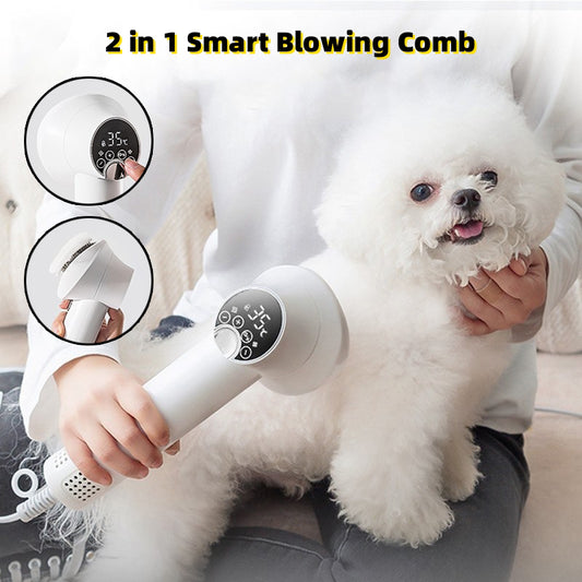 Smart Pet Hair Dryer Dog Golden Retriever Cat Grooming Hairdressing Blow &amp; Comb Tahimik Walang Harm Pet Cleaning Supplies Pet Products