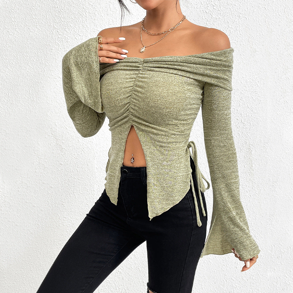 Women's Knitted T-shirt Fashion Tops