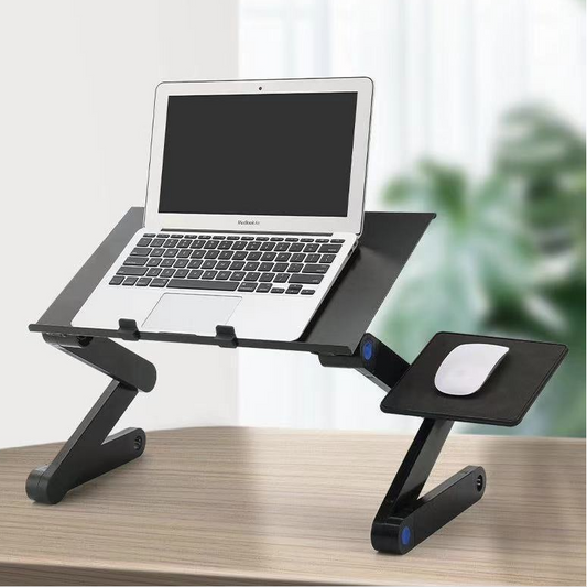 Folding Computer Desk Notebook Computer Stable na May Dobleng Fan