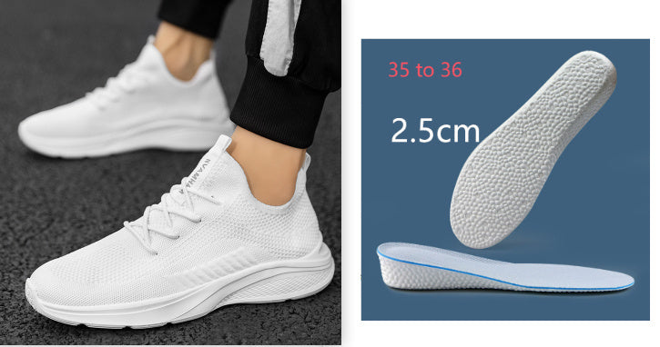 Breathable White Mesh Men's Casual Sneaker