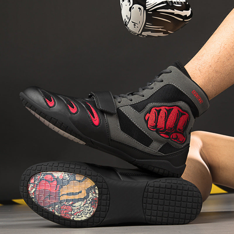 Ultra-light Non-slip Breathable Boxing Wrestling Fighting Shoes